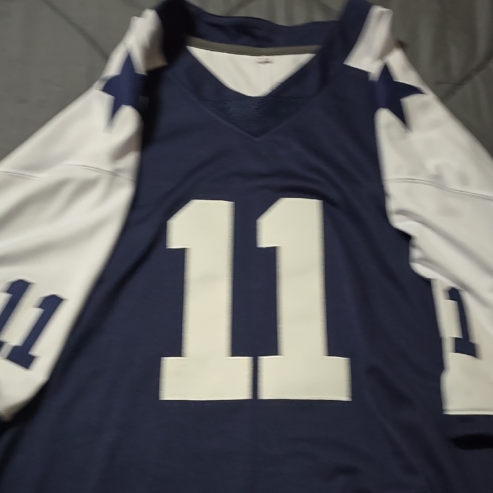 Navy and White Jersey with Number 11